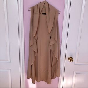 Gilbert Tan Coloured Sleeveless Duster Cardigan